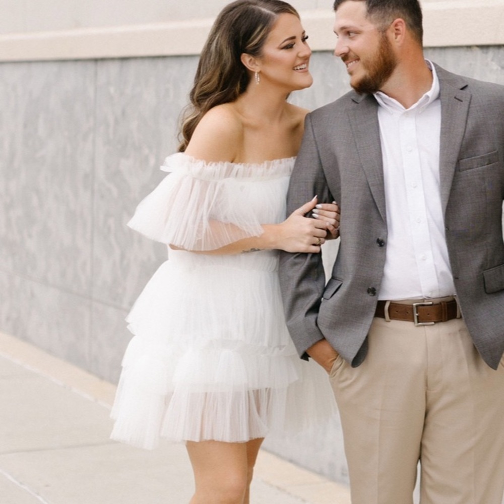 Untamed Petals White Dress